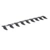 VEVOR Bucket Tooth Bar, 72'', Heavy Duty Tractor Bucket 9 Teeth Bar for Loader Tractor Skidsteer, 4560 lbs Load-Bearing Capacity Bolt On Design, for E
