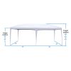 3 x 6m Home Use Outdoor Camping Waterproof Folding Tent with Carry Bag White