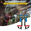 VEVOR Tree Climbing Spikes, 4 in 1 Alloy Metal Adjustable Pole Climbing Spurs, w/Security Belt & Foot Ankle Straps, Arborist Equipment for Climbers, L