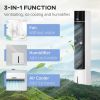 HOMCOM 42" Oscillating Evaporative Air Cooler for Home Office with Timer, 3-In-1 Ice Cooling Tower Fan Humidifier with 3 Modes, 3 Speeds, LED Display