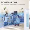 HOMCOM 42" Oscillating Evaporative Air Cooler for Home Office with Timer, 3-In-1 Ice Cooling Tower Fan Humidifier with 3 Modes, 3 Speeds, LED Display