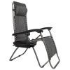 Infinity Zero Gravity Chair Pack 2 Outdoor Lounge Patio Chairs with Pillow and Utility Tray Adjustable Folding Recliner for Deck Patio Beach Yard Gray