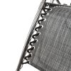 Infinity Zero Gravity Chair Pack 2 Outdoor Lounge Patio Chairs with Pillow and Utility Tray Adjustable Folding Recliner for Deck Patio Beach Yard Gray