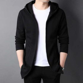 High End New Brand Designer Casual Fashion Stand Collar Korean Style (Color: Black, size: M)