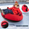 40" Inflatable Snow Sled for Kids and Adults